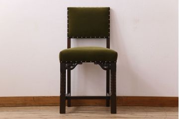 アンティーク家具　オーク材製のダイニングチェア(椅子)　イギリスアンティーク(1)