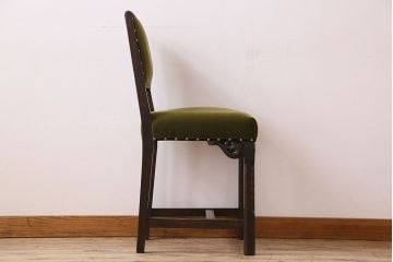 アンティーク家具　オーク材製のダイニングチェア(椅子)　イギリスアンティーク(1)