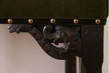アンティーク家具　オーク材製のダイニングチェア(椅子)　イギリスアンティーク(1)