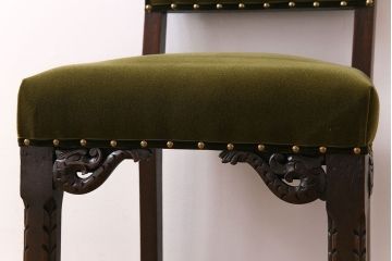 アンティーク家具　オーク材製のダイニングチェア(椅子)　イギリスアンティーク(1)