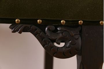 アンティーク家具　オーク材製のダイニングチェア(椅子)　イギリスアンティーク(1)