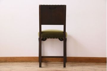アンティーク家具　オーク材製のダイニングチェア(椅子)　イギリスアンティーク(1)