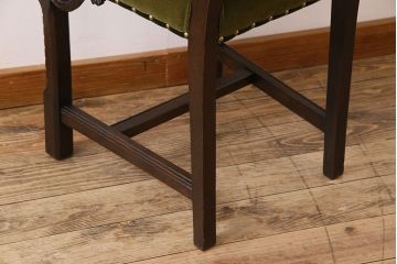 アンティーク家具　オーク材製のダイニングチェア(椅子)　イギリスアンティーク(1)
