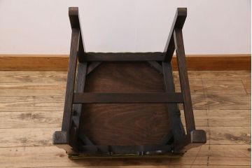 アンティーク家具　オーク材製のダイニングチェア(椅子)　イギリスアンティーク(1)