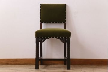 アンティーク家具　オーク材製のダイニングチェア(椅子)　イギリスアンティーク(2)