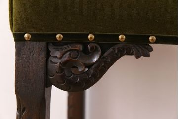 アンティーク家具　オーク材製のダイニングチェア(椅子)　イギリスアンティーク(2)