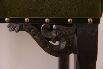 アンティーク家具　オーク材製のダイニングチェア(椅子)　イギリスアンティーク(2)