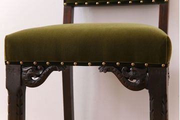 アンティーク家具　オーク材製のダイニングチェア(椅子)　イギリスアンティーク(2)