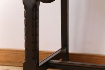 アンティーク家具　オーク材製のダイニングチェア(椅子)　イギリスアンティーク(2)