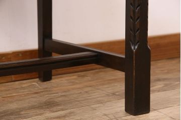 アンティーク家具　オーク材製のダイニングチェア(椅子)　イギリスアンティーク(2)