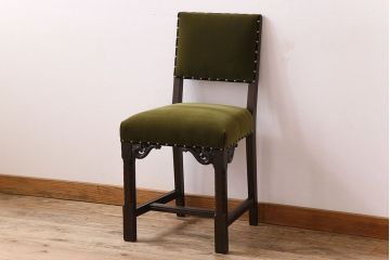 アンティーク家具　オーク材製のダイニングチェア(椅子)　イギリスアンティーク(3)