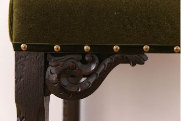 アンティーク家具　オーク材製のダイニングチェア(椅子)　イギリスアンティーク(3)