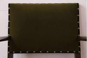 アンティーク家具　オーク材製のアームチェア(椅子)　イギリスアンティーク