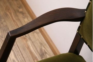アンティーク家具　オーク材製のアームチェア(椅子)　イギリスアンティーク
