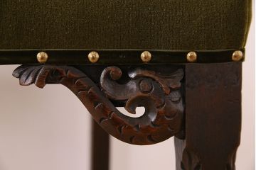 アンティーク家具　オーク材製のアームチェア(椅子)　イギリスアンティーク