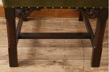 アンティーク家具　オーク材製のアームチェア(椅子)　イギリスアンティーク