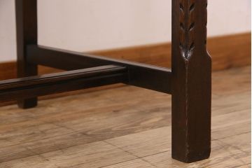 アンティーク家具　オーク材製のアームチェア(椅子)　イギリスアンティーク