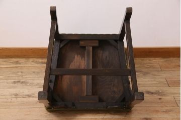 アンティーク家具　オーク材製のアームチェア(椅子)　イギリスアンティーク