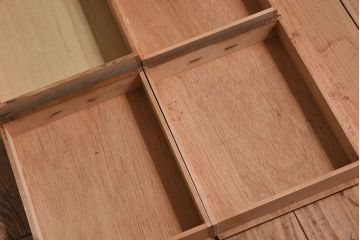 アンティーク家具　和モダン　ネームプレート付き!古い木のシックなアンティーク小引き出し