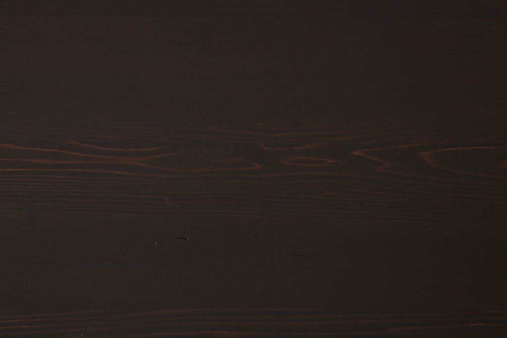 レトロ家具　和製アンティーク　モールガラス入り!古い檜材製のレトロな片袖机(学習机・デスク)