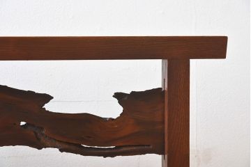 組子細工　欅材製　古い衝立(パーテーション)