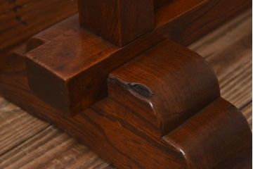 組子細工　欅材製　古い衝立(パーテーション)
