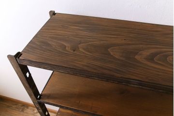 ヴィンテージ家具　ビンテージ　ジャンクインテリア　アイアンラック(飾り棚、陳列棚、ハンガーラック)(1)