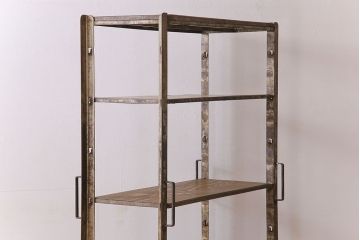 ヴィンテージ家具　ビンテージ　ジャンクインテリア　アイアンラック(飾り棚、陳列棚、ハンガーラック)(1)