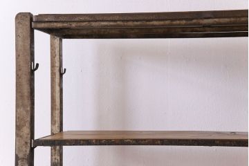 ヴィンテージ家具　ビンテージ　ジャンクインテリア　アイアンラック(飾り棚、陳列棚、ハンガーラック)(1)