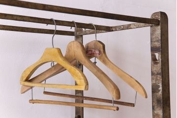 ヴィンテージ家具　ビンテージ　ジャンクインテリア　アイアンラック(飾り棚、陳列棚、ハンガーラック)(2)