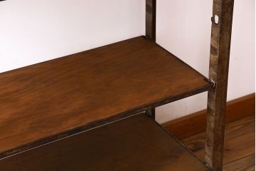 ヴィンテージ家具　ビンテージ　ジャンクインテリア　アイアンラック(飾り棚、陳列棚、ハンガーラック)(2)