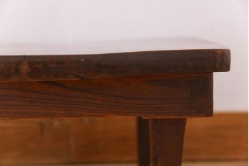 アンティーク家具　天板欅材一枚板　大正昭和期　アンティーク豆ちゃぶ台