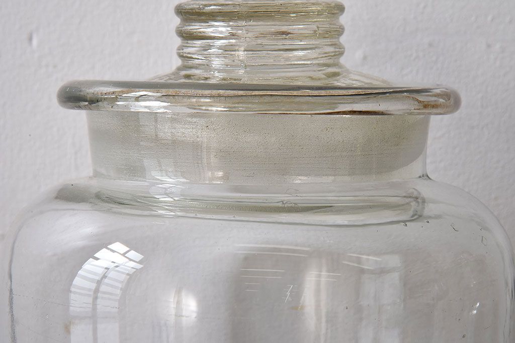 アンティーク雑貨　【O様ご成約分】アンティーク　レトロな味わいがお洒落なガラス瓶2個セット