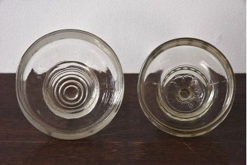 アンティーク雑貨　【O様ご成約分】アンティーク　レトロな味わいがお洒落なガラス瓶2個セット