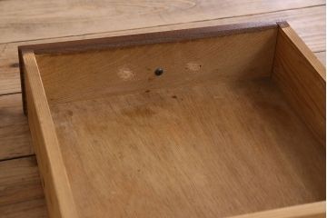 レトロ家具　昭和レトロ　作業台付き!サイドキャビネット(電話台)