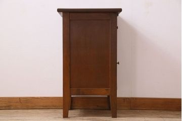 レトロ家具　昭和レトロ　作業台付き!サイドキャビネット(電話台)