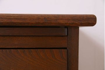 レトロ家具　昭和レトロ　作業台付き!サイドキャビネット(電話台)