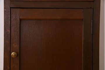 レトロ家具　昭和レトロ　作業台付き!サイドキャビネット(電話台)