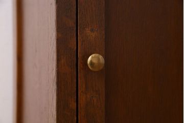 レトロ家具　昭和レトロ　作業台付き!サイドキャビネット(電話台)