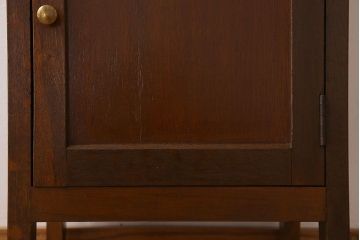 レトロ家具　昭和レトロ　作業台付き!サイドキャビネット(電話台)