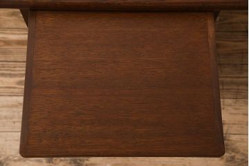 レトロ家具　昭和レトロ　作業台付き!サイドキャビネット(電話台)