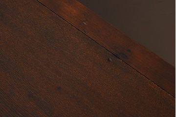 アンティーク家具　オーク材　英国アンティーク　ペンタゴンコーナーキャビネット