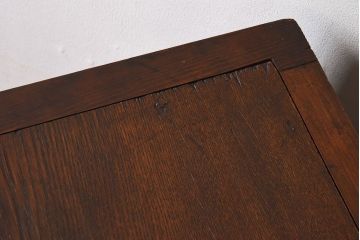 アンティーク家具　オーク材　英国アンティーク　ペンタゴンコーナーキャビネット