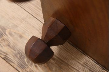 アンティーク雑貨　アンティーク　古い総欅碁盤(脚付)