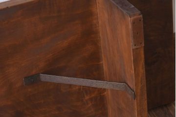 アンティーク家具　和製アンティーク　栃の木材一枚板!古い木の木目が美しい裁ち板(ローボード)