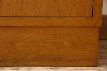 アンティーク家具　和製アンティーク　縦長のシルエットが珍しいシンプルなキャビネット(収納棚・戸棚)