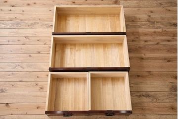 中古　二本松伝統家具　田中家具　民芸箪笥　手造り　二本松欅箪笥