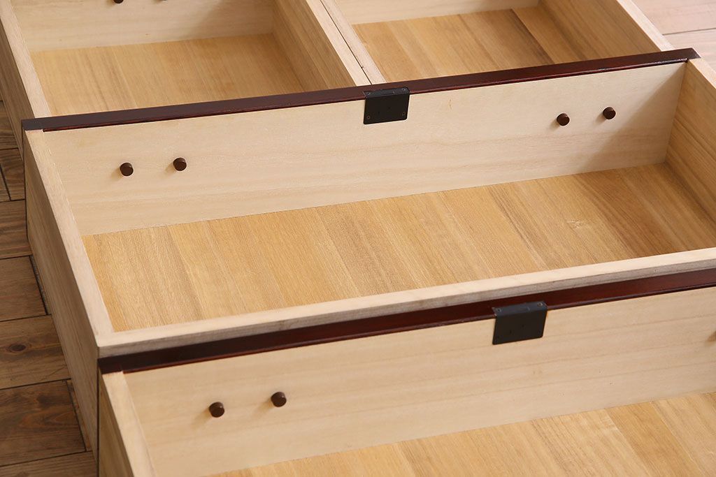 中古　二本松伝統家具　田中家具　民芸箪笥　手造り　二本松欅箪笥