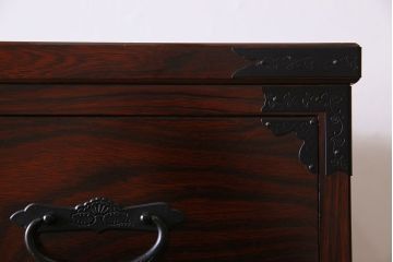 中古　二本松伝統家具　田中家具　民芸箪笥　手造り　二本松欅箪笥