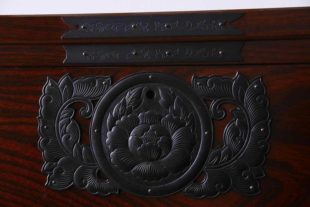 中古　二本松伝統家具　田中家具　民芸箪笥　手造り　二本松欅箪笥